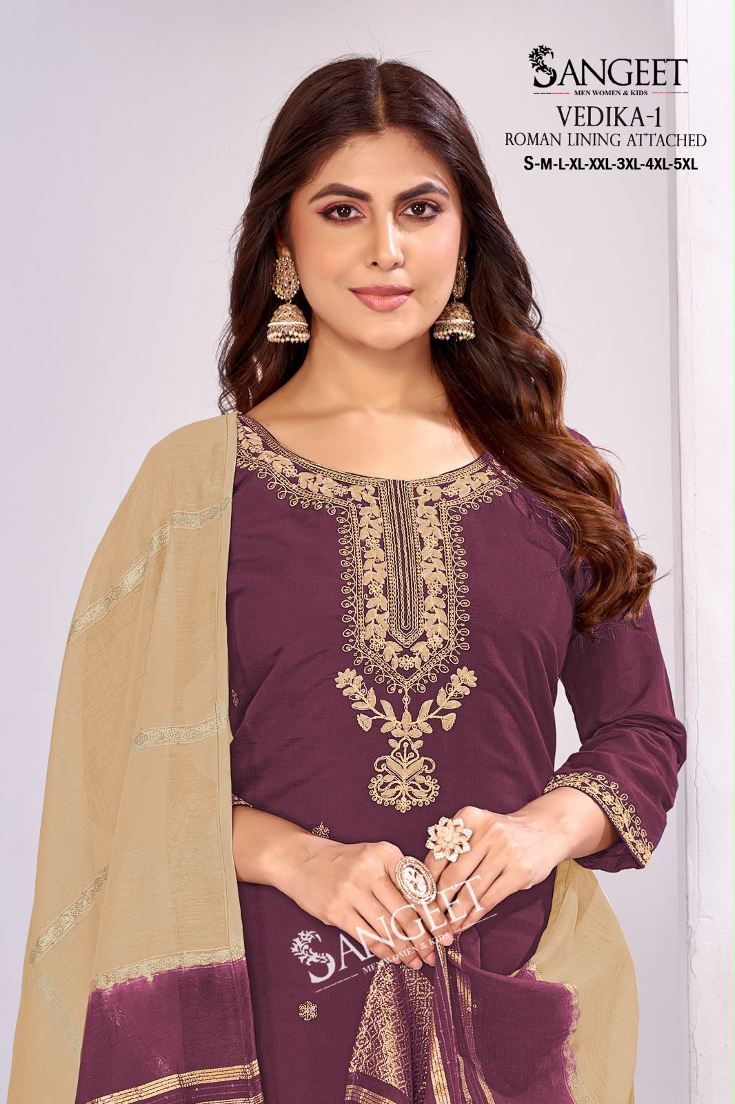 Vedika 1 Sangeet Roman Silk Readymade Pant Style Suits Supplier Ahmedabad
