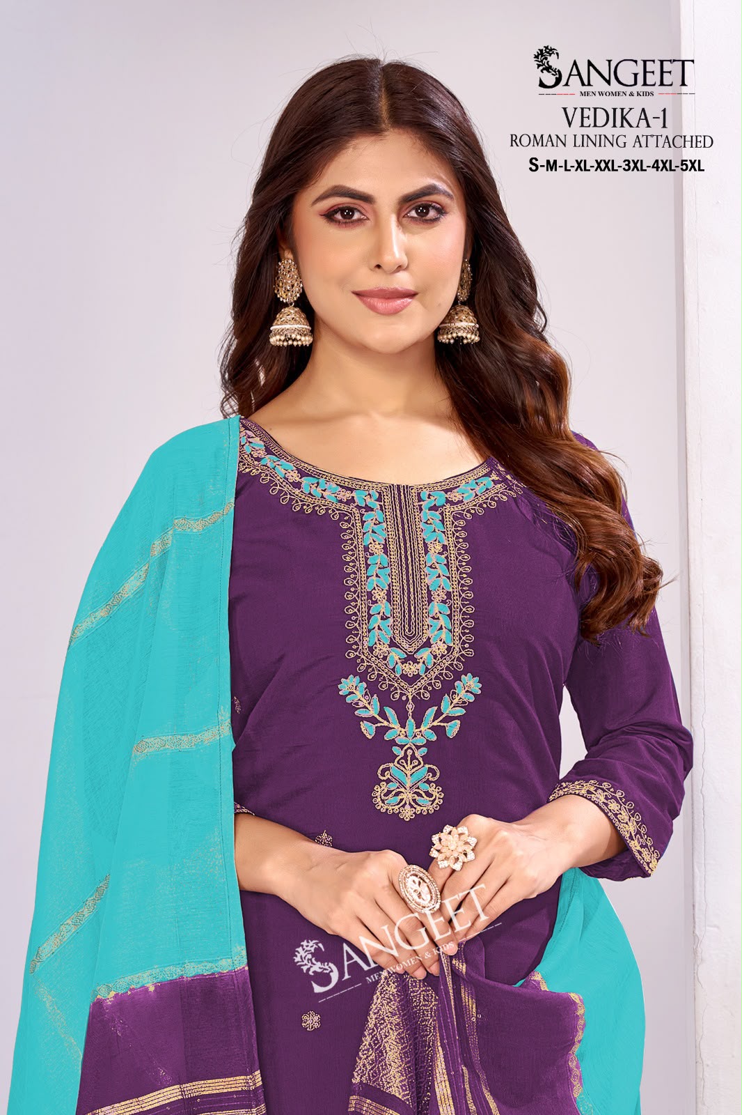 Vedika 1 Sangeet Roman Silk Readymade Pant Style Suits Supplier Ahmedabad