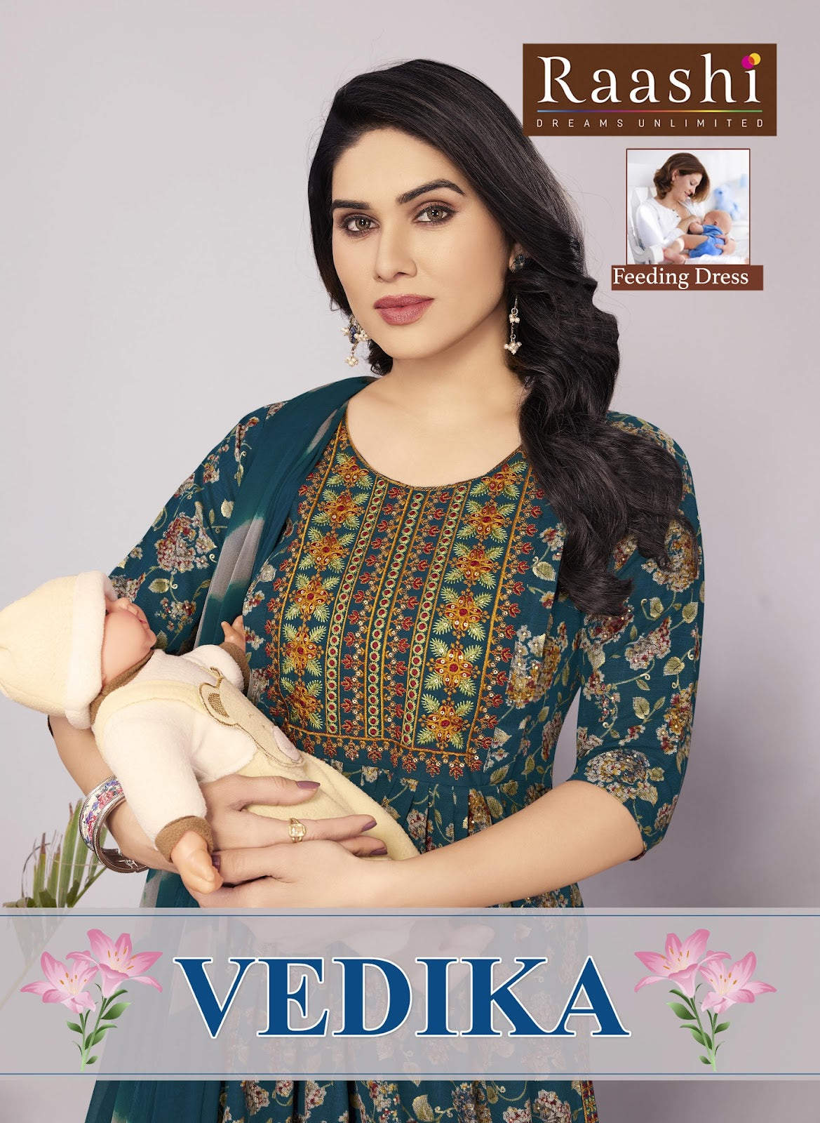 Vedika Feeding Maternity Raashi Capsule Readymade Pant Style Suits Manufacturer