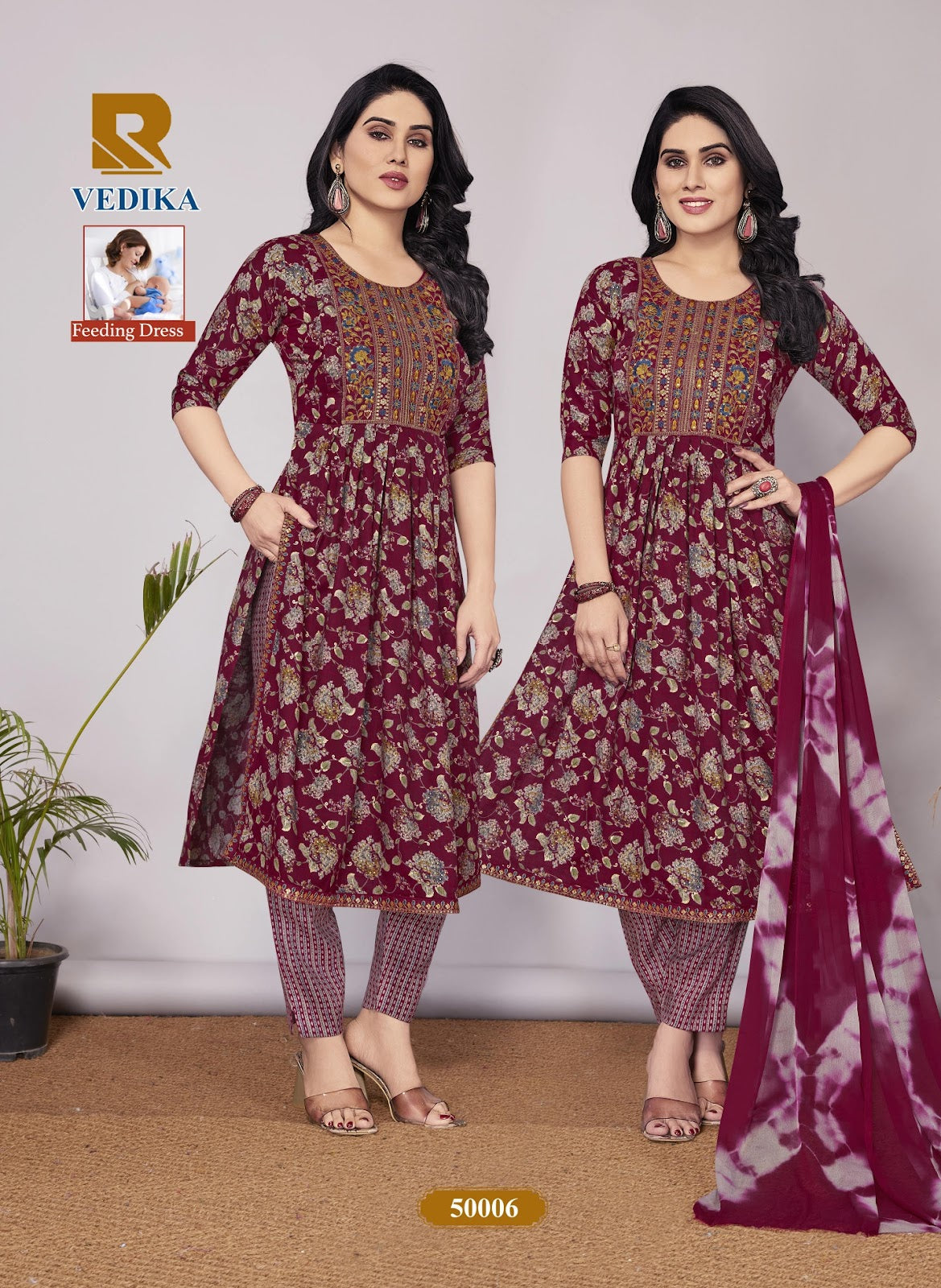 Vedika Feeding Maternity Raashi Capsule Readymade Pant Style Suits Manufacturer