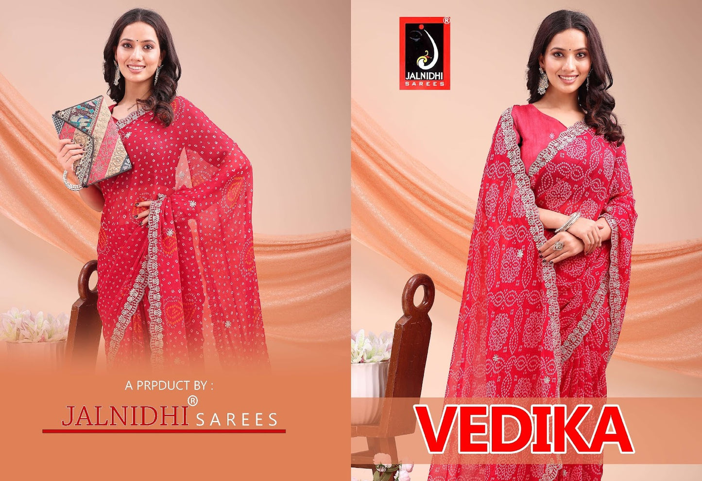 Vedika Jalnidhi Georgette Sarees Wholesale Price