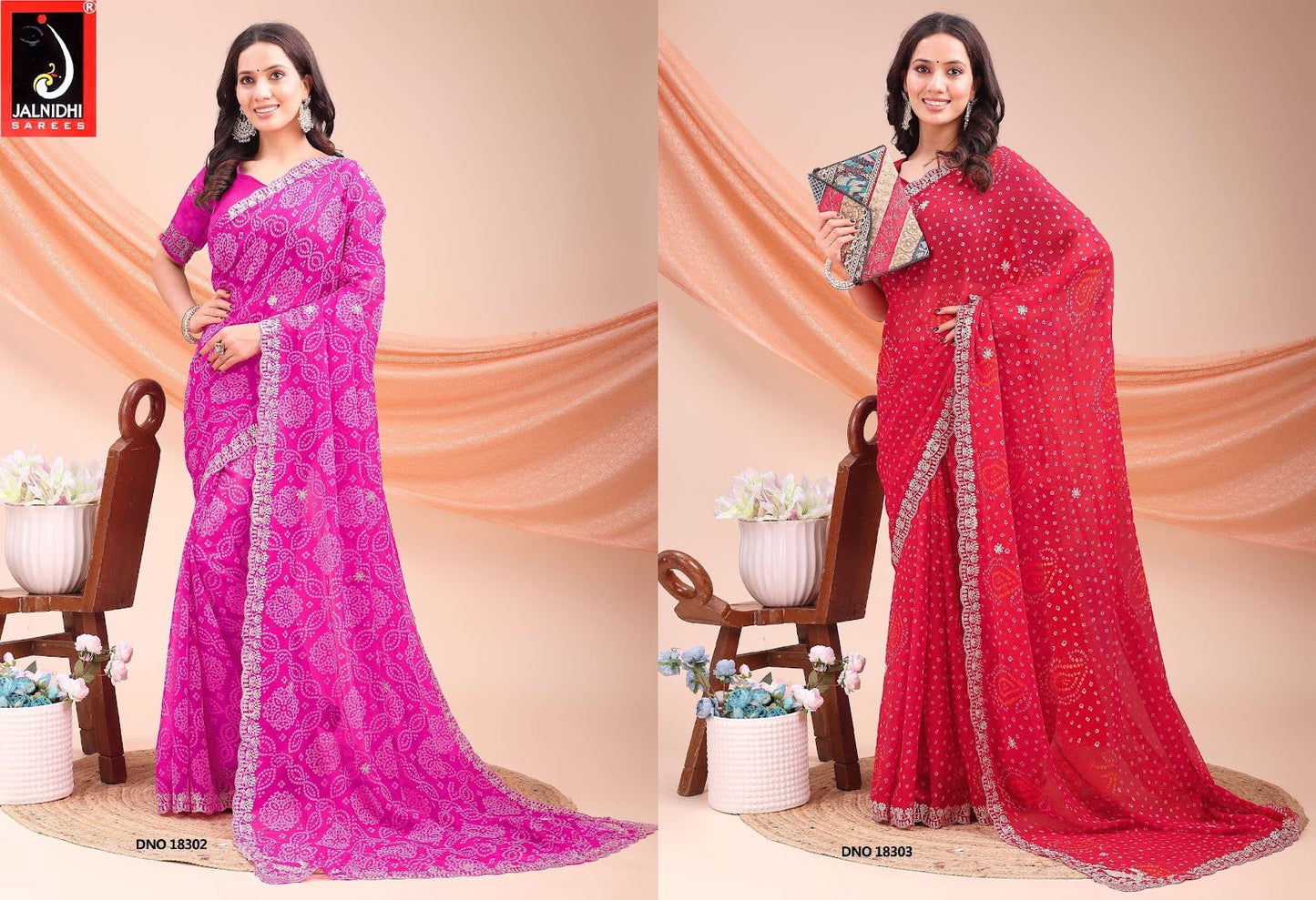 Vedika Jalnidhi Georgette Sarees Wholesale Price