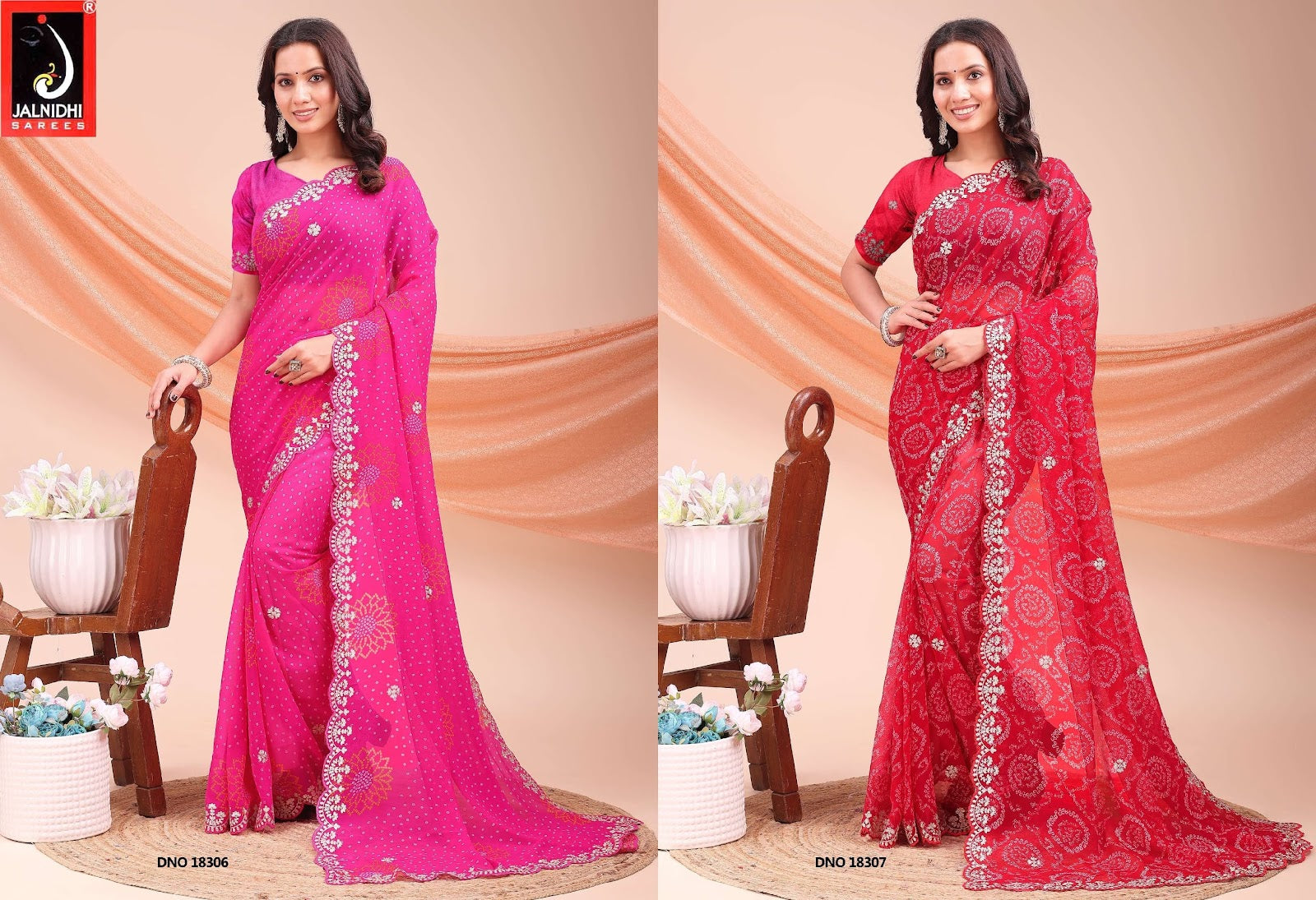 Vedika Jalnidhi Georgette Sarees Wholesale Price