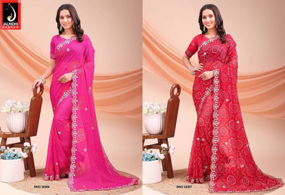 Vedika Jalnidhi Georgette Sarees Wholesale Price