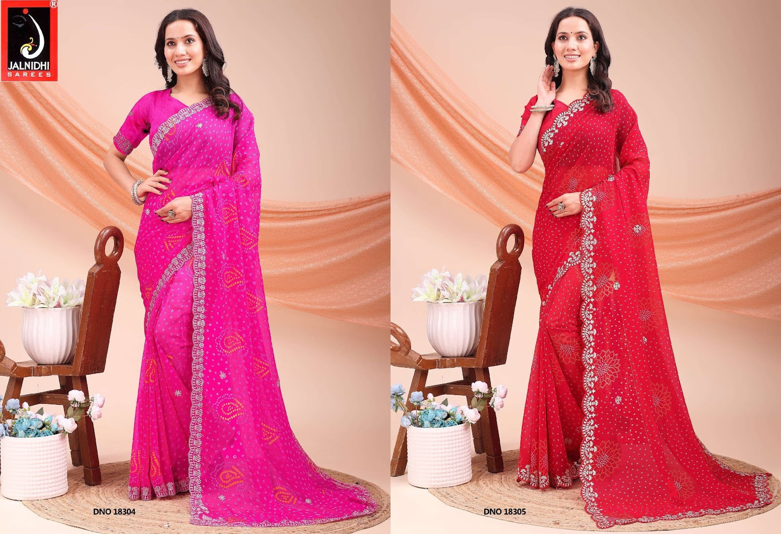 Vedika Jalnidhi Georgette Sarees Wholesale Price