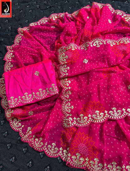 Vedika Jalnidhi Georgette Sarees Wholesale Price