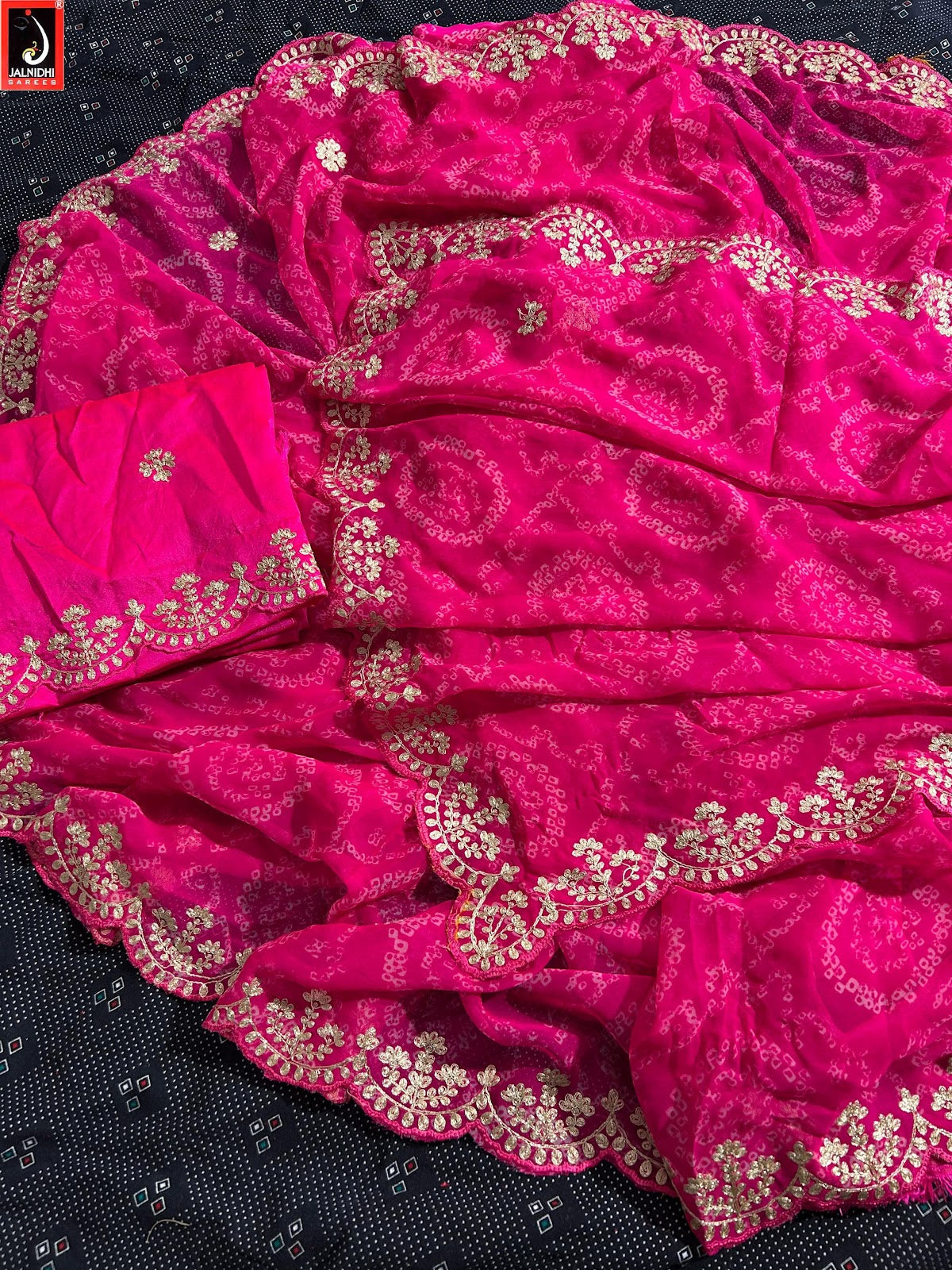 Vedika Jalnidhi Georgette Sarees Wholesale Price