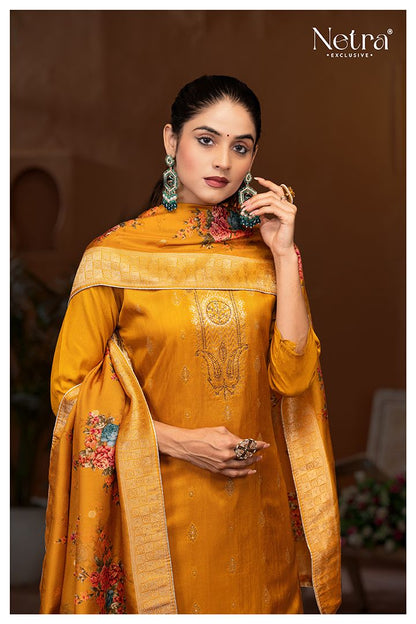 Vedika Netra Weaving Plazzo Style Suits Wholesaler Gujarat