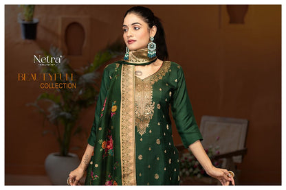 Vedika Netra Weaving Plazzo Style Suits Wholesaler Gujarat