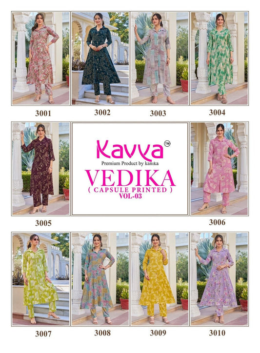 Vedika Vol 3 Kavya Capsule Co Ord Set Manufacturer
