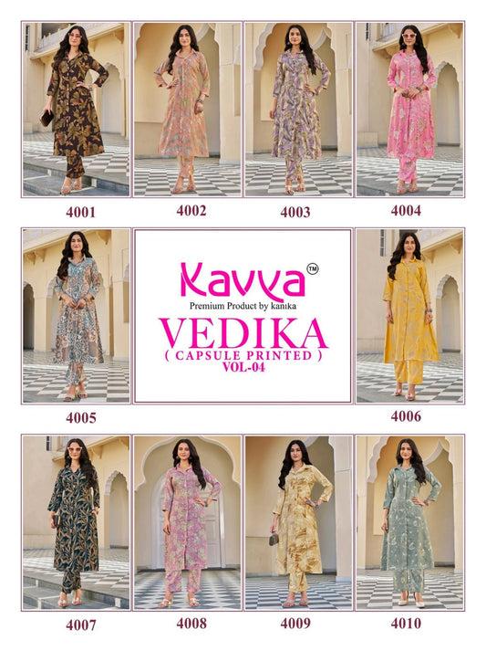 Vedika Vol 4 Kavya Capsule Co Ord Set Wholesale