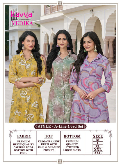 Vedika Vol 5 Kavya Capsule Co Ord Set Wholesale Rate