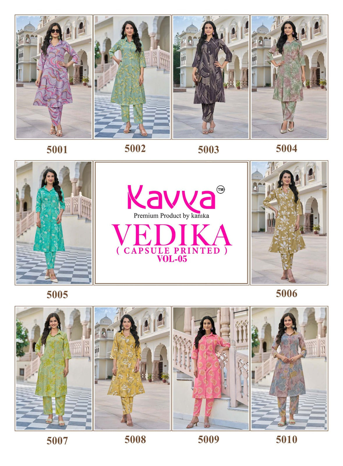 Vedika Vol 5 Kavya Capsule Co Ord Set Wholesale Rate