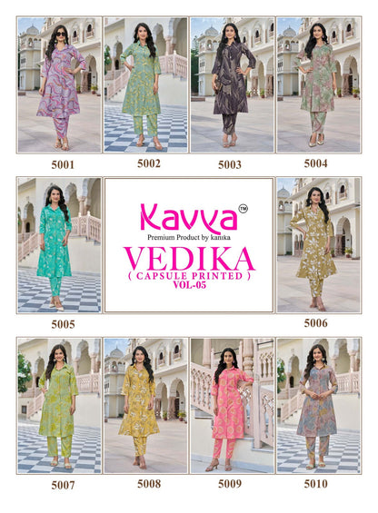 Vedika Vol 5 Kavya Capsule Co Ord Set Wholesale Rate