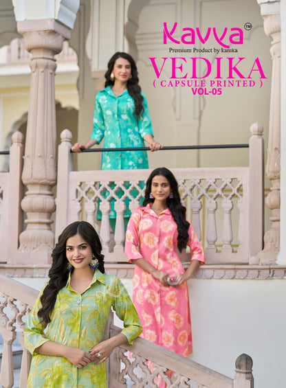Vedika Vol 5 Kavya Capsule Co Ord Set Wholesale Rate