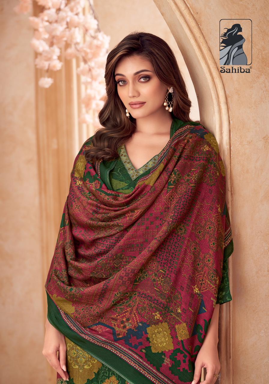 Vedsi Sahiba Staple Twill Pashmina Suits Wholesale