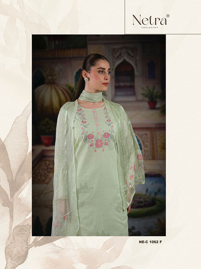 Veena Netra Pure Linen Pant Style Suits Exporter