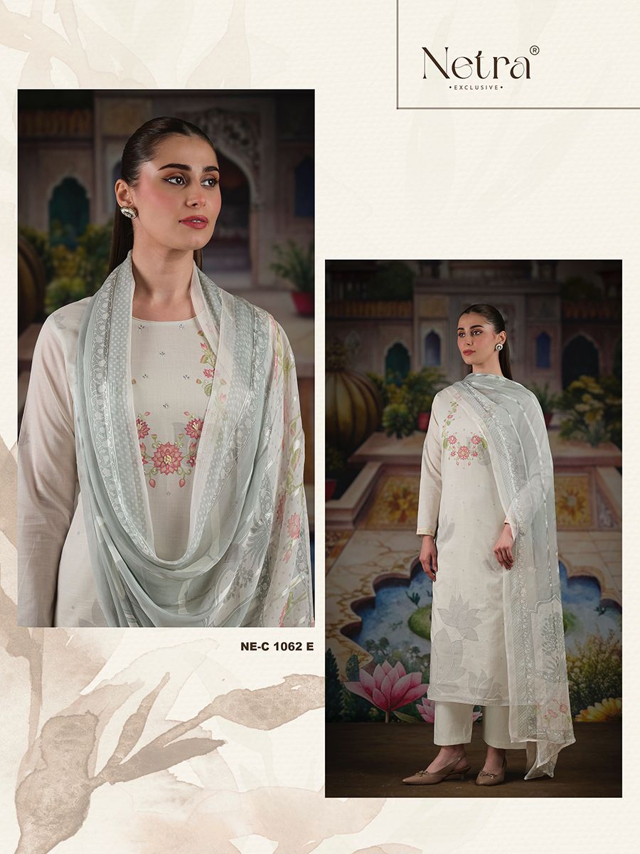 Veena Netra Pure Linen Pant Style Suits Exporter