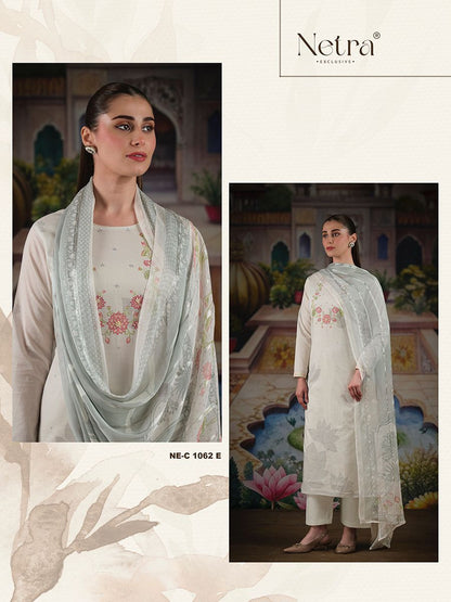 Veena Netra Pure Linen Pant Style Suits Exporter