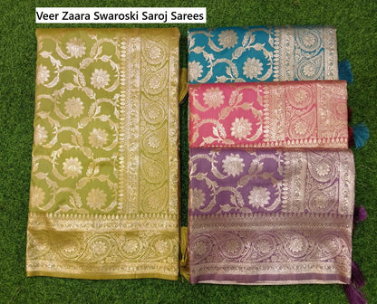 Veer Zaara Swaroski Saroj Sarees Wholesaler Gujarat