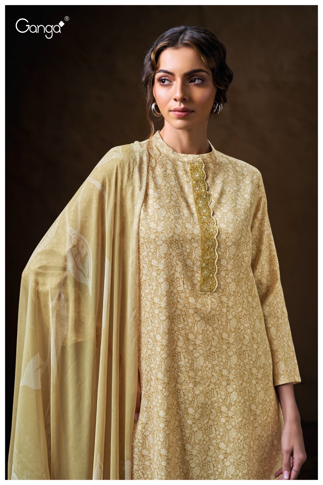 Veeral 3775 Ganga Cotton Satin Plazzo Style Suits Exporter