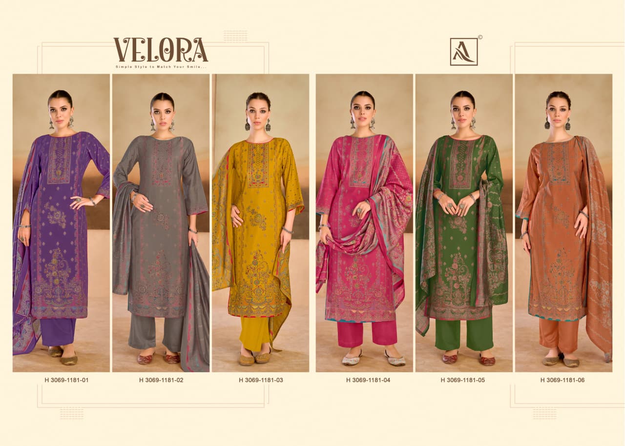 Velora Alok Mudaal Karachi Salwar Suits Wholesaler