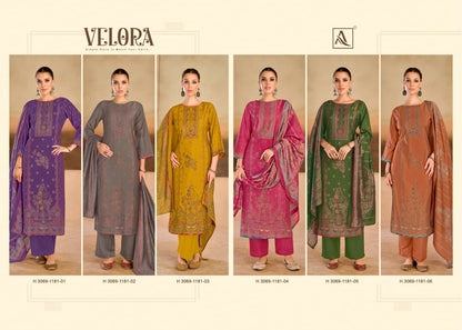 Velora Alok Mudaal Karachi Salwar Suits Wholesaler