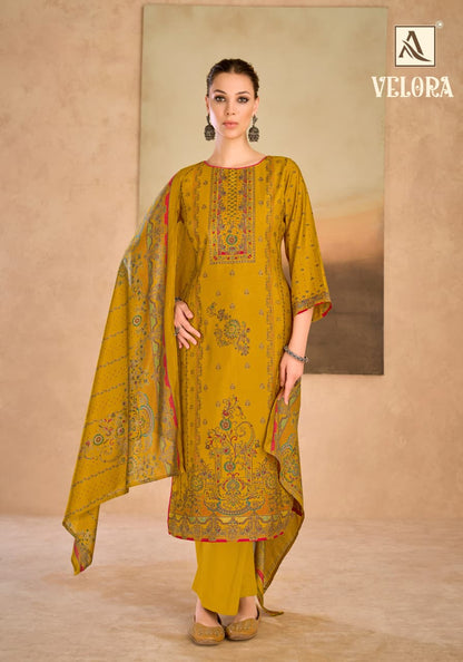 Velora Alok Mudaal Karachi Salwar Suits Wholesaler