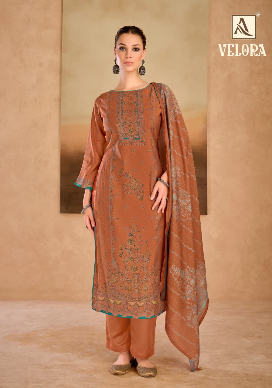 Velora Alok Mudaal Karachi Salwar Suits Wholesaler