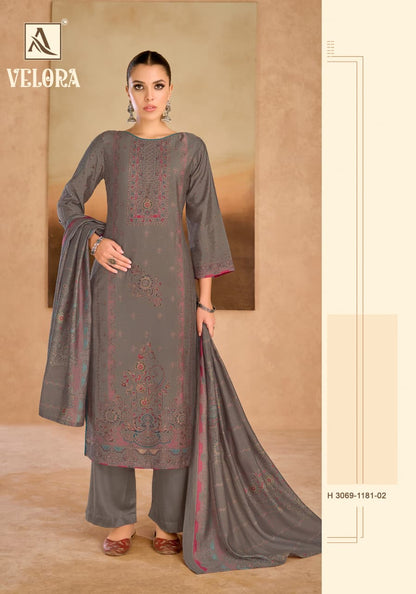 Velora Alok Mudaal Karachi Salwar Suits Wholesaler
