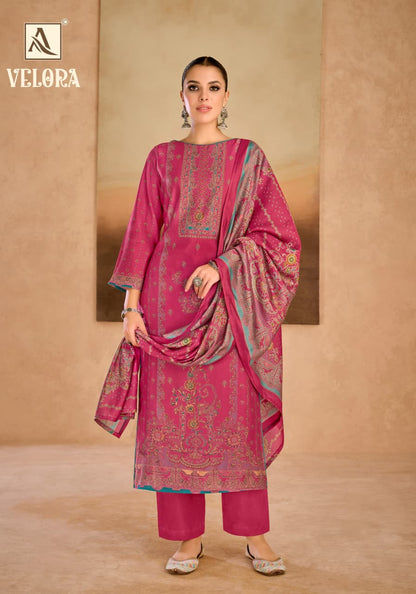 Velora Alok Mudaal Karachi Salwar Suits Wholesaler