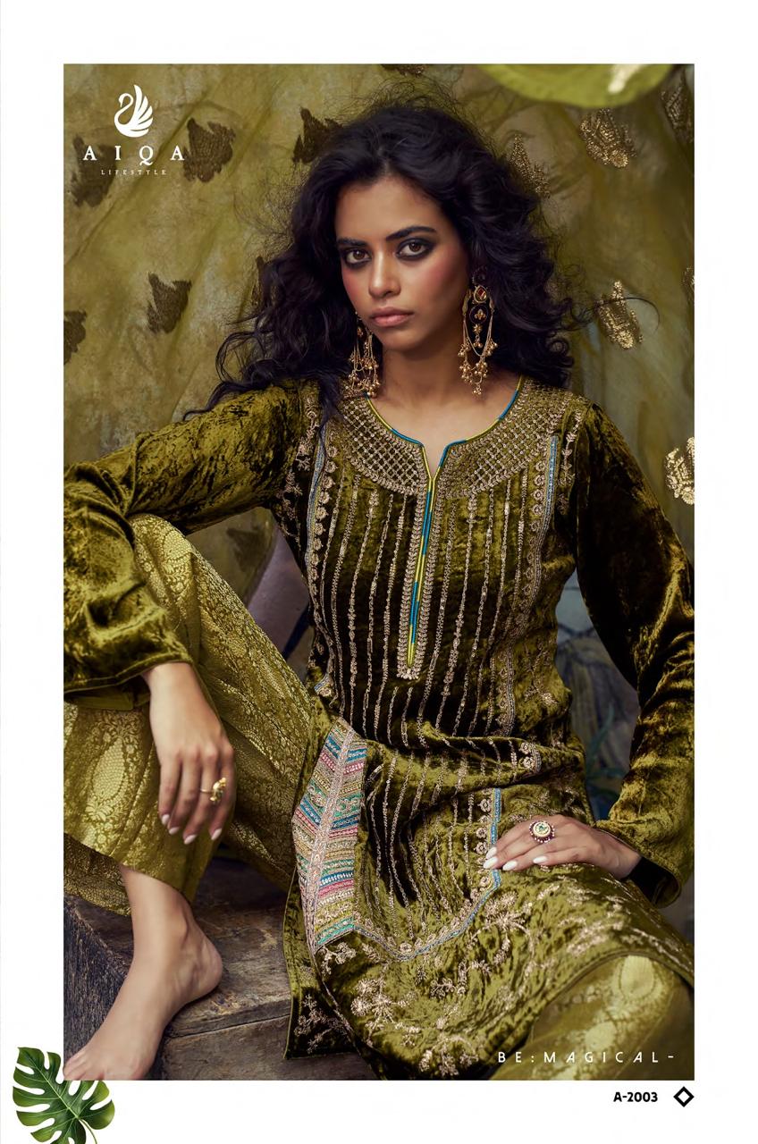 Velvora Aiqa Viscose Velvet Suits Exporter Ahmedabad