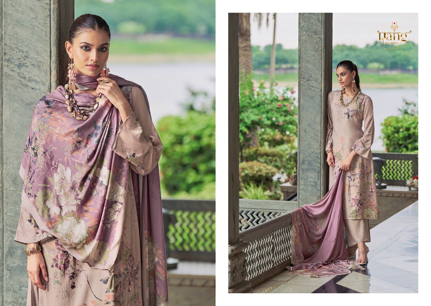 Venetian Rang Fashion Viscose Muslin Pant Style Suits Exporter