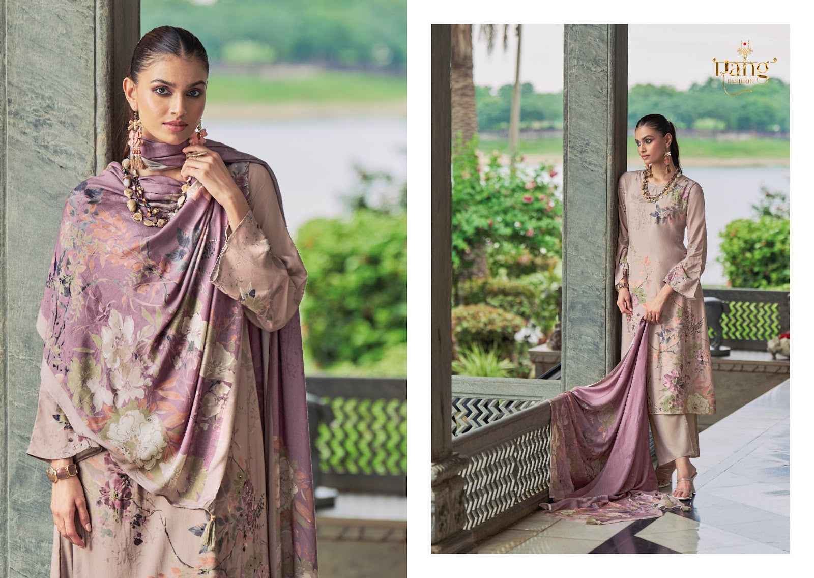 Venetian Rang Fashion Viscose Muslin Pant Style Suits Exporter