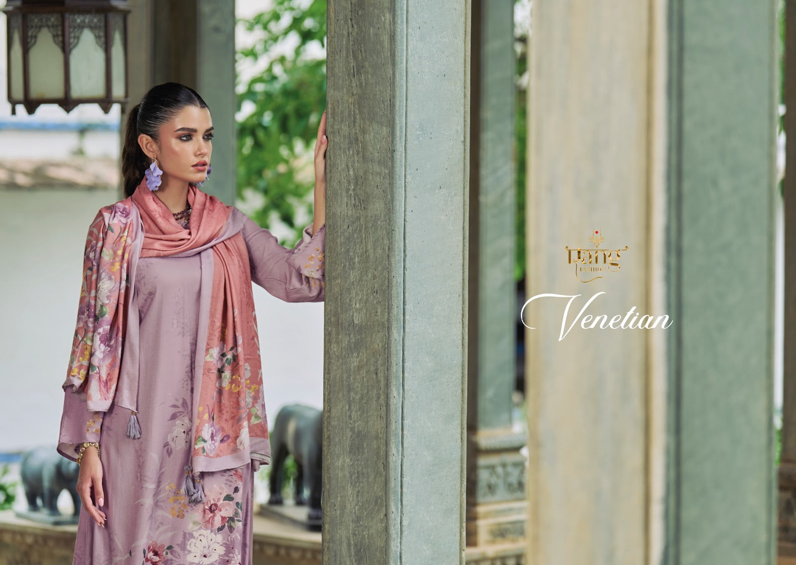 Venetian Rang Fashion Viscose Muslin Pant Style Suits Exporter