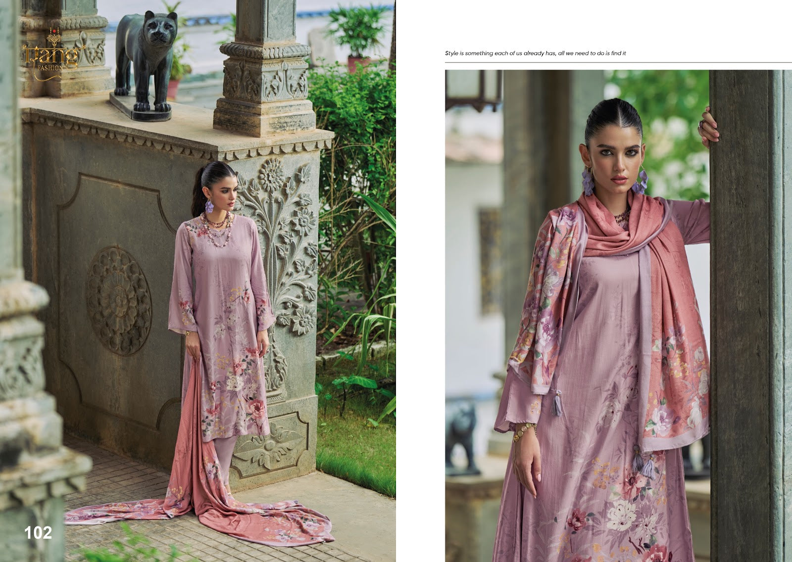 Venetian Rang Fashion Viscose Muslin Pant Style Suits Exporter