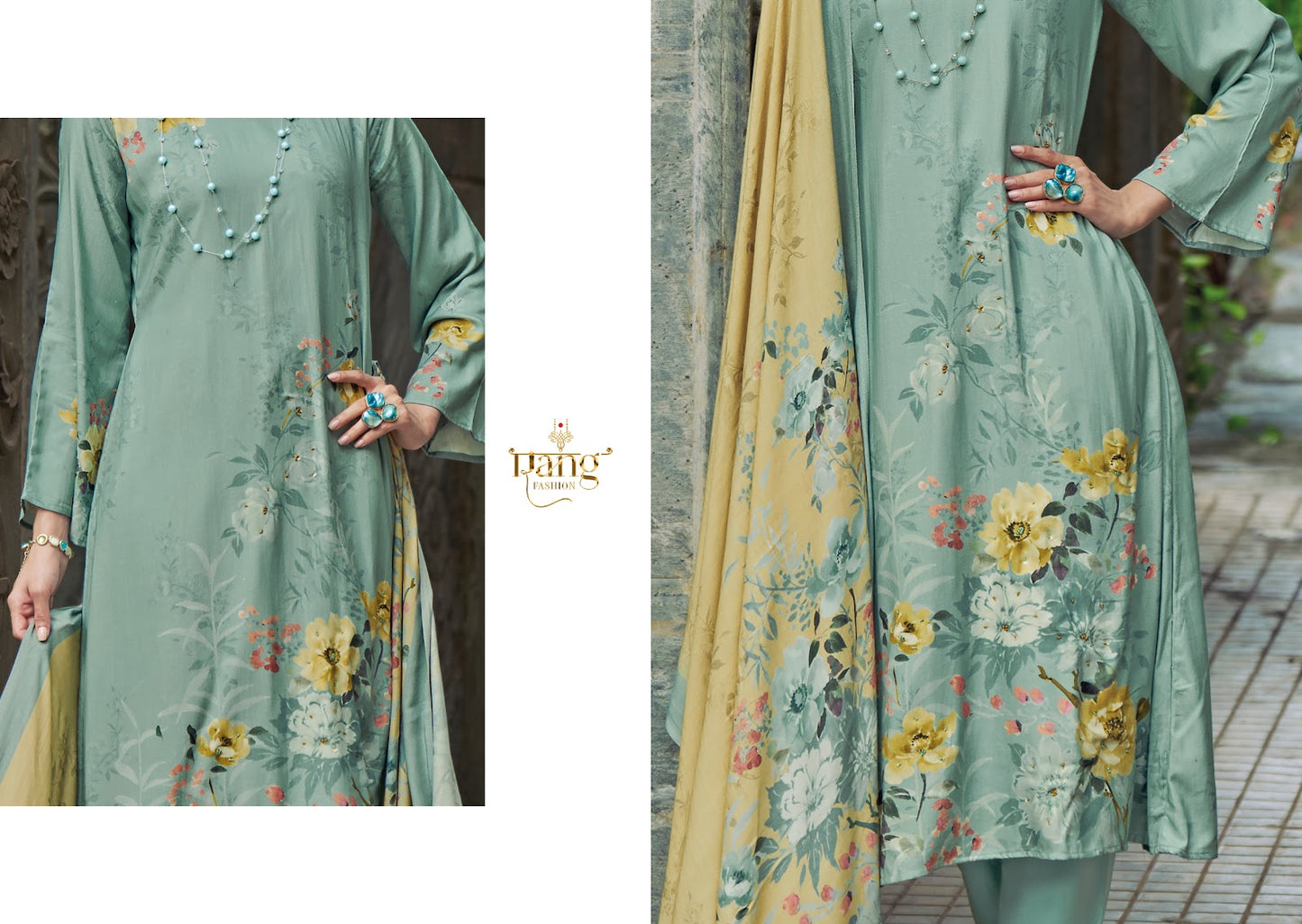Venetian Rang Fashion Viscose Muslin Pant Style Suits Exporter