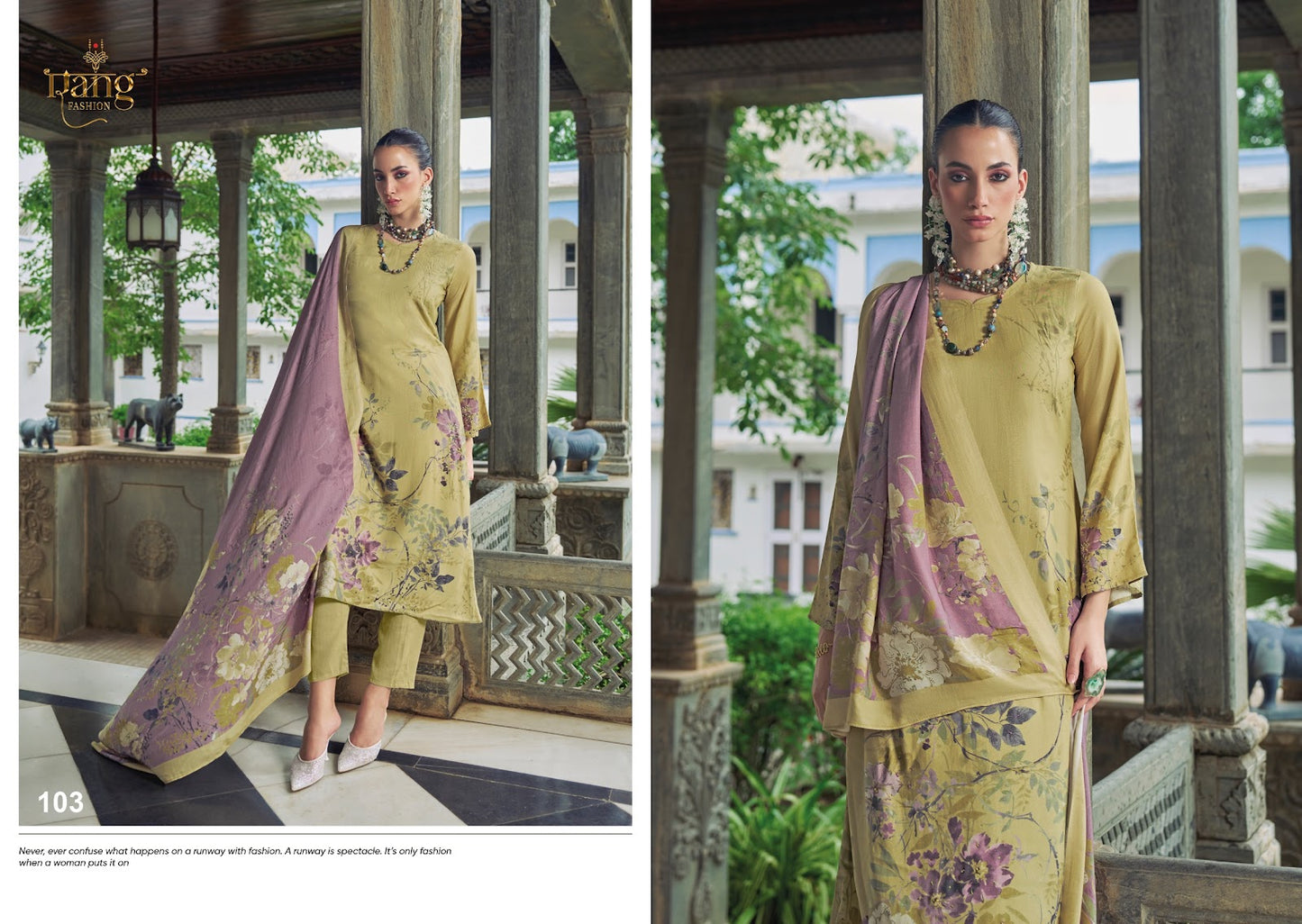 Venetian Vol 2 Rang Fashion Pure Viscose Pant Style Suits Wholesale