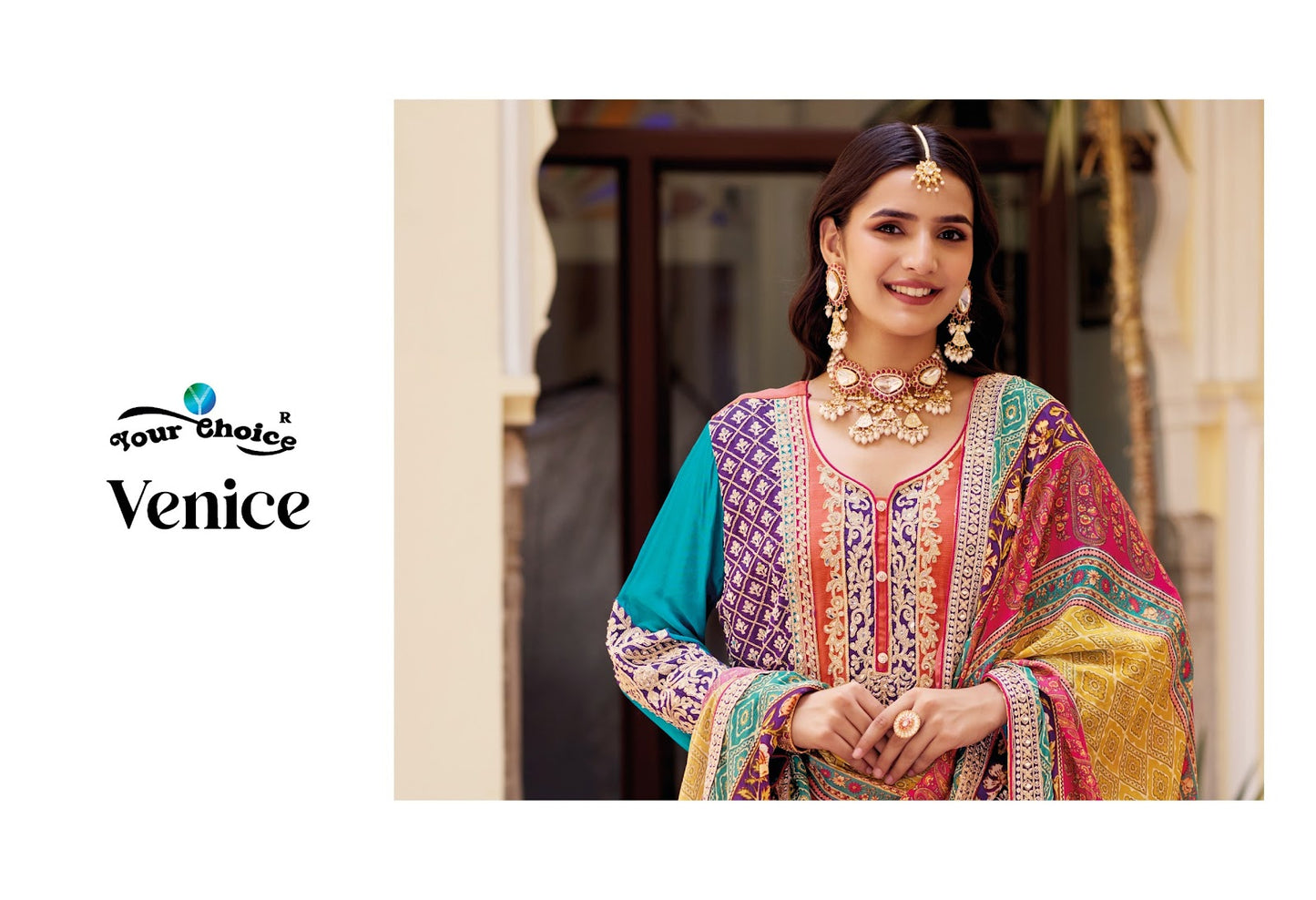 Venic Your Choice Chinon Readymade Sharara Suits Wholesaler