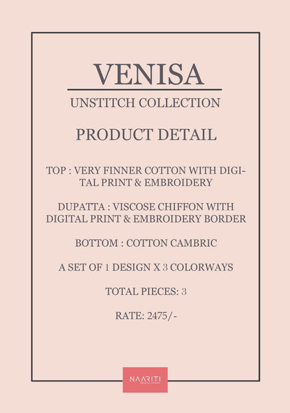 Venisa Naariti Cotton Pant Style Suits Exporter Ahmedabad