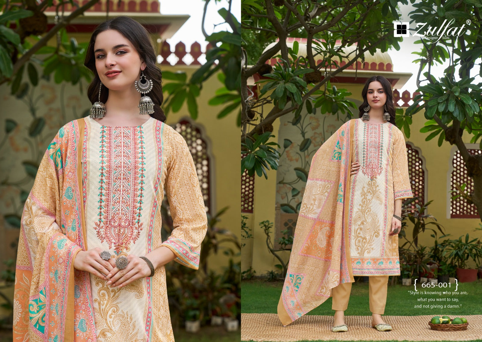 Venisha Vol 2 Zulfat Designer Cotton Karachi Salwar Suits Exporter