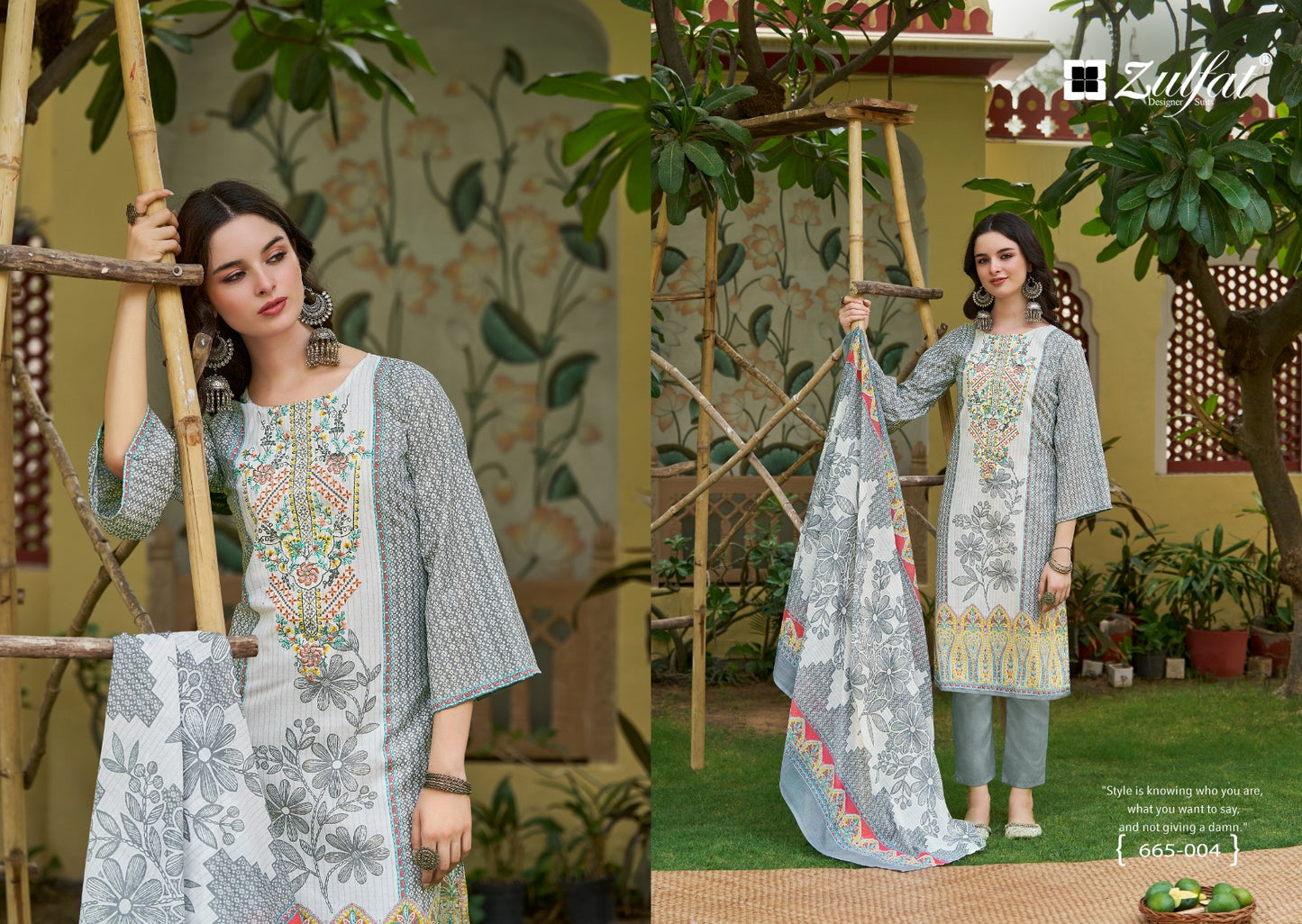 Venisha Vol 2 Zulfat Designer Cotton Karachi Salwar Suits Supplier