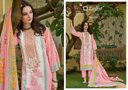 Venisha Vol 2 Zulfat Designer Cotton Karachi Salwar Suits Supplier