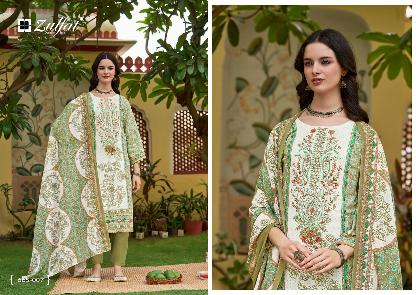 Venisha Vol 2 Zulfat Designer Cotton Karachi Salwar Suits Supplier