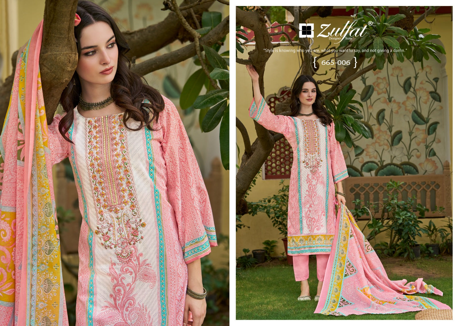 Venisha Vol 2 Zulfat Designer Cotton Karachi Salwar Suits Exporter