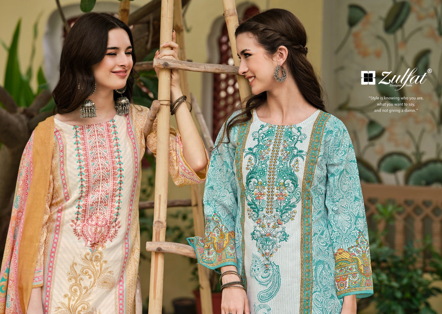 Venisha Vol 2 Zulfat Designer Cotton Karachi Salwar Suits Supplier