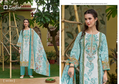 Venisha Vol 2 Zulfat Designer Cotton Karachi Salwar Suits Supplier