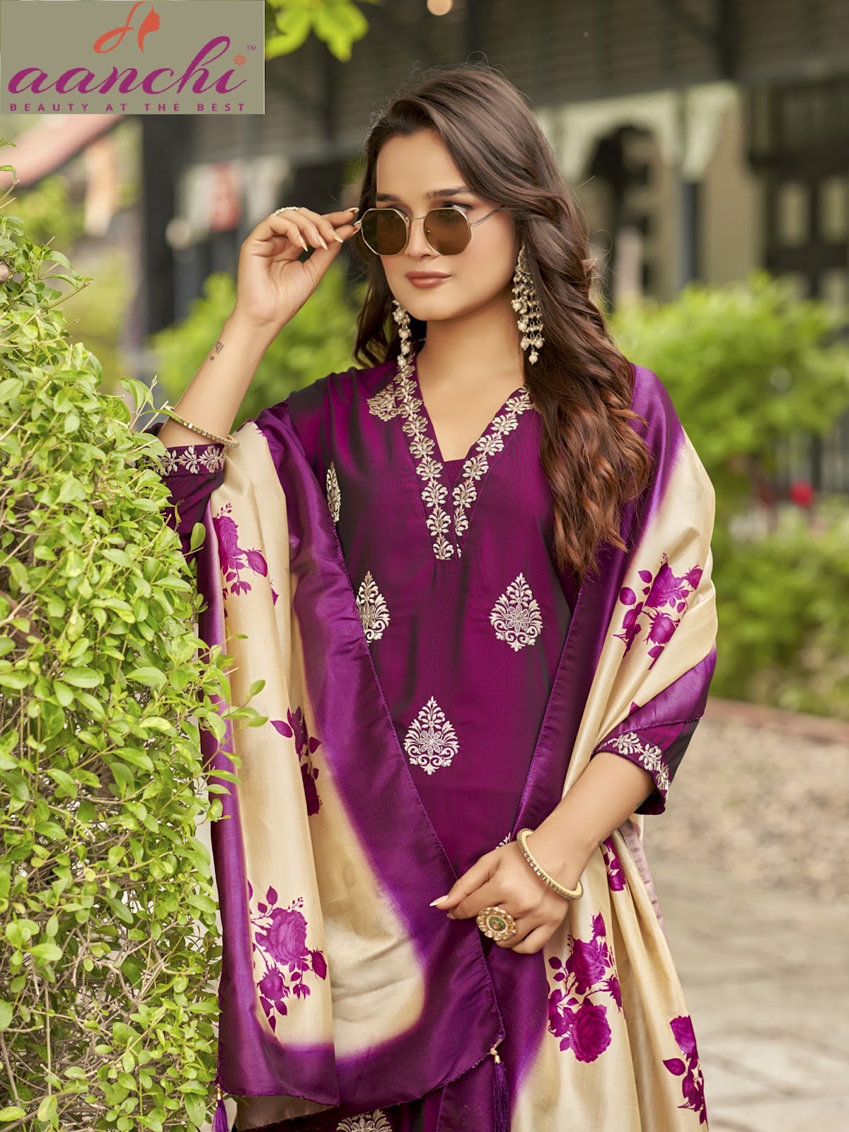 Venus Aanchi Rangila Silk Readymade Pant Style Suits Supplier Gujarat