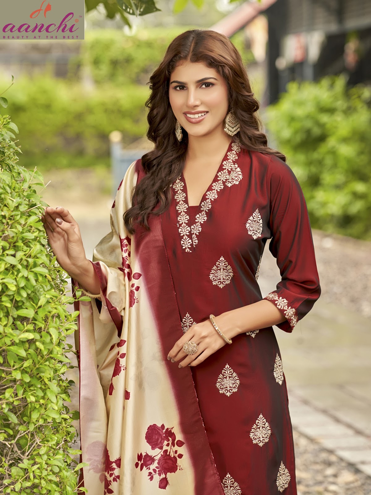 Venus Aanchi Rangila Silk Readymade Pant Style Suits Supplier Gujarat