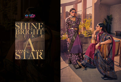 Venus Silk Vipul Two Tone Sarees Wholesale